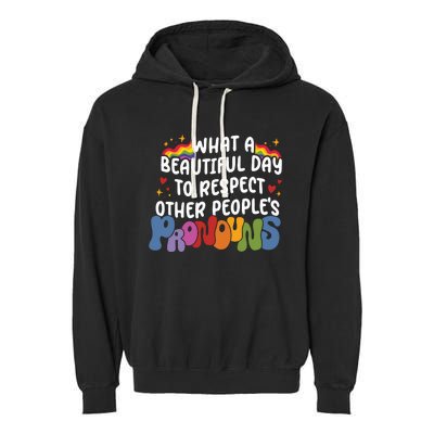 Lgbtq Pride Month Love Garment-Dyed Fleece Hoodie