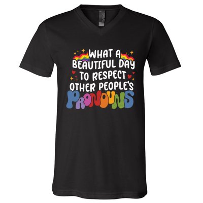 Lgbtq Pride Month Love V-Neck T-Shirt