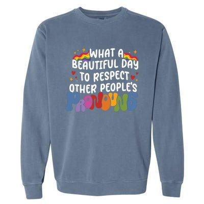 Lgbtq Pride Month Love Garment-Dyed Sweatshirt