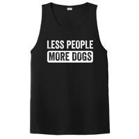 Less People More Dogs Funny Humorous Dog Lovers PosiCharge Competitor Tank