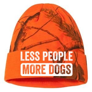 Less People More Dogs Funny Humorous Dog Lovers Kati Licensed 12" Camo Beanie