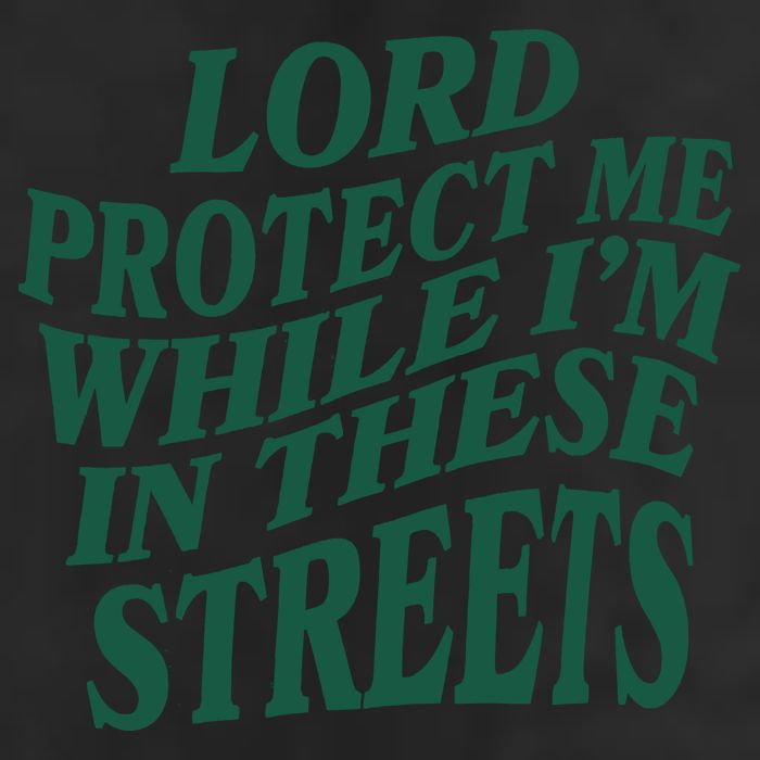 Lord Protect Me While I'm In These Streets Golf Towel