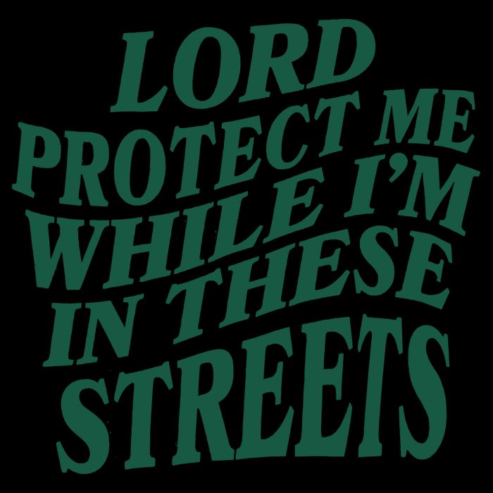 Lord Protect Me While I'm In These Streets Cropped Pullover Crew