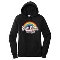 LGBT Pride Month Free Mom Hugs Rainbow Heart LGBT Flag Women's Pullover Hoodie