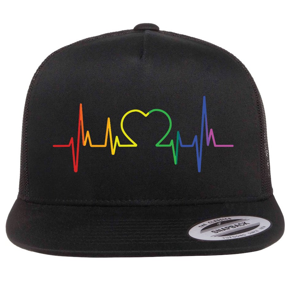 Lgbt Pride Month 2024 Lgbt Awareness Month Gift Flat Bill Trucker Hat