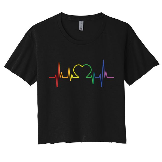 Lgbt Pride Month 2024 Lgbt Awareness Month Gift Women's Crop Top Tee