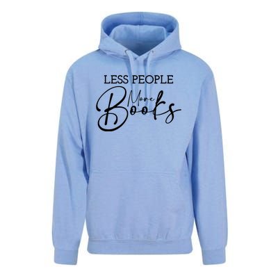 Less People More Books Unisex Surf Hoodie