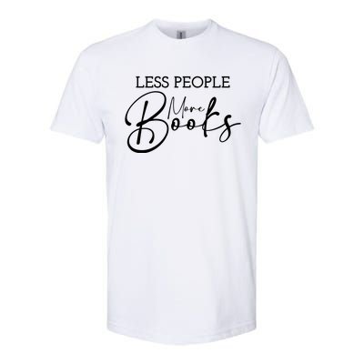 Less People More Books Softstyle CVC T-Shirt