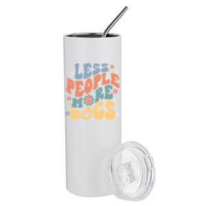 Less People More Dogs Stainless Steel Tumbler