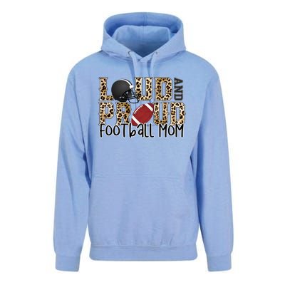 Loud Proud Moms Football Leopard Print Cheetah Pattern Meaningful Gift Unisex Surf Hoodie