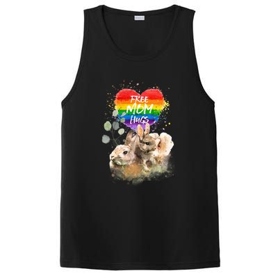 Lgbt Pride Mama Rabbit Bunny Free Mom Hugs Mothers Day Gift PosiCharge Competitor Tank