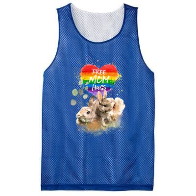 Lgbt Pride Mama Rabbit Bunny Free Mom Hugs Mothers Day Gift Mesh Reversible Basketball Jersey Tank