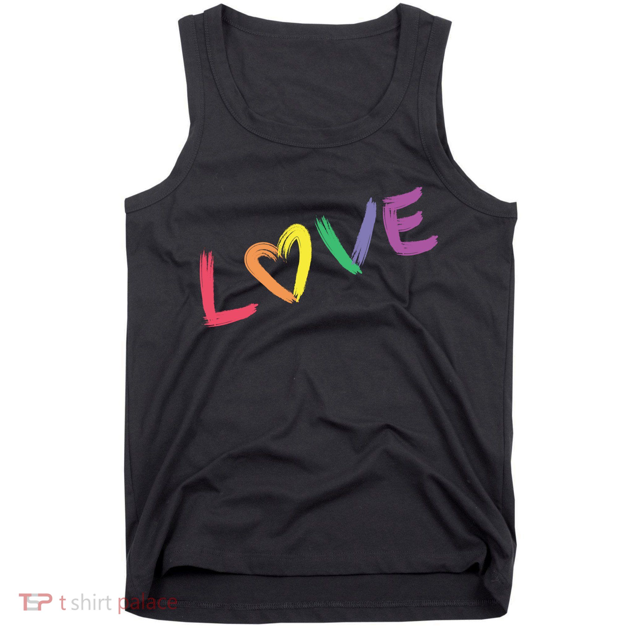 Love Pride Month Rainbow Tank Top