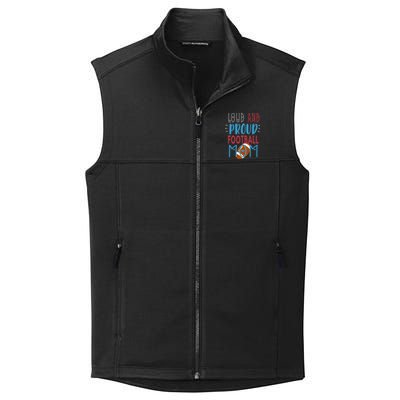 Loud Proud Mom Football Gift Collective Smooth Fleece Vest