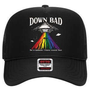 Lgbt Pride Month Down Bad Top High Crown Mesh Back Trucker Hat