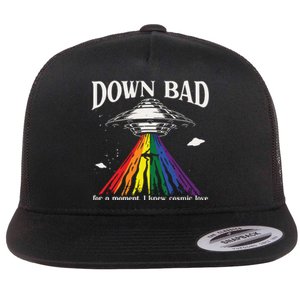 Lgbt Pride Month Down Bad Top Flat Bill Trucker Hat