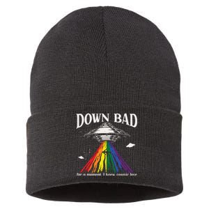 Lgbt Pride Month Down Bad Top Sustainable Knit Beanie