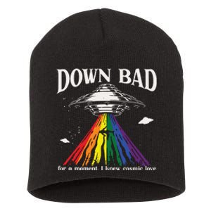 Lgbt Pride Month Down Bad Top Short Acrylic Beanie