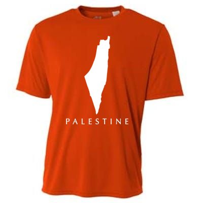 Love Palestine Map Meaningful Gift Cooling Performance Crew T-Shirt