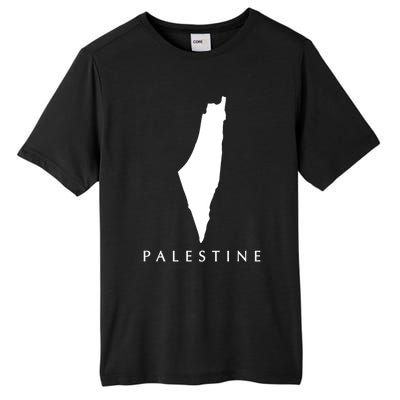 Love Palestine Map Meaningful Gift Tall Fusion ChromaSoft Performance T-Shirt