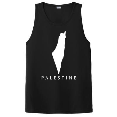 Love Palestine Map Meaningful Gift PosiCharge Competitor Tank