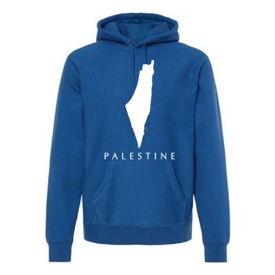 Love Palestine Map Meaningful Gift Premium Hoodie