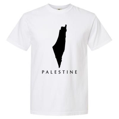 Love Palestine Map Meaningful Gift Garment-Dyed Heavyweight T-Shirt