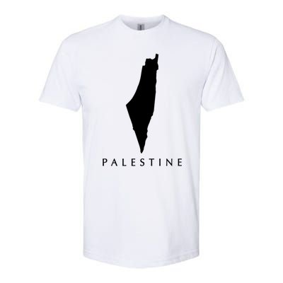 Love Palestine Map Meaningful Gift Softstyle CVC T-Shirt