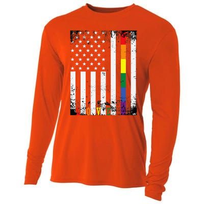 Lgbtq Pride Month Us American Cooling Performance Long Sleeve Crew