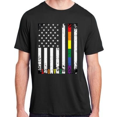 Lgbtq Pride Month Us American Adult ChromaSoft Performance T-Shirt