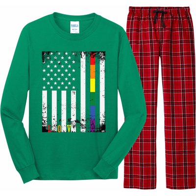 Lgbtq Pride Month Us American Long Sleeve Pajama Set