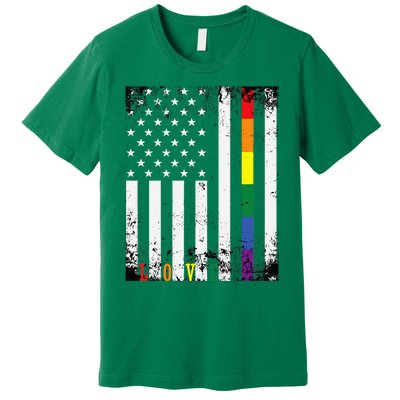 Lgbtq Pride Month Us American Premium T-Shirt