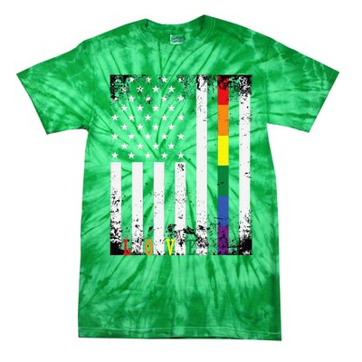 Lgbtq Pride Month Us American Tie-Dye T-Shirt