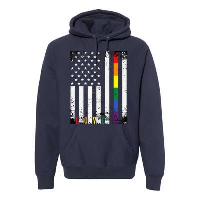 Lgbtq Pride Month Us American Premium Hoodie