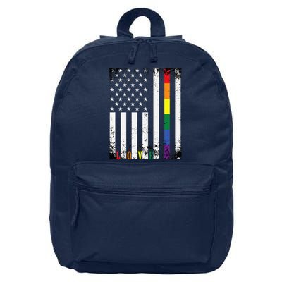 Lgbtq Pride Month Us American 16 in Basic Backpack