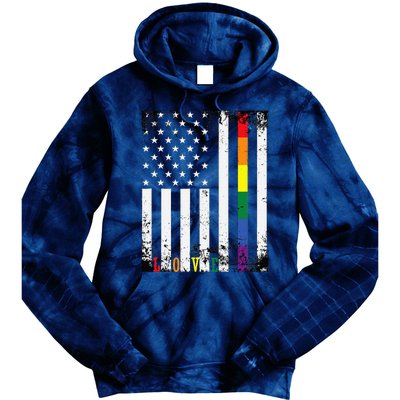 Lgbtq Pride Month Us American Tie Dye Hoodie