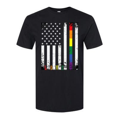 Lgbtq Pride Month Us American Softstyle CVC T-Shirt