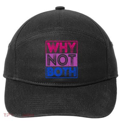 Lgbt Pride Month Bi Pride Bisexual Funny Lgbtq Support Cute Gift 7-Panel Snapback Hat