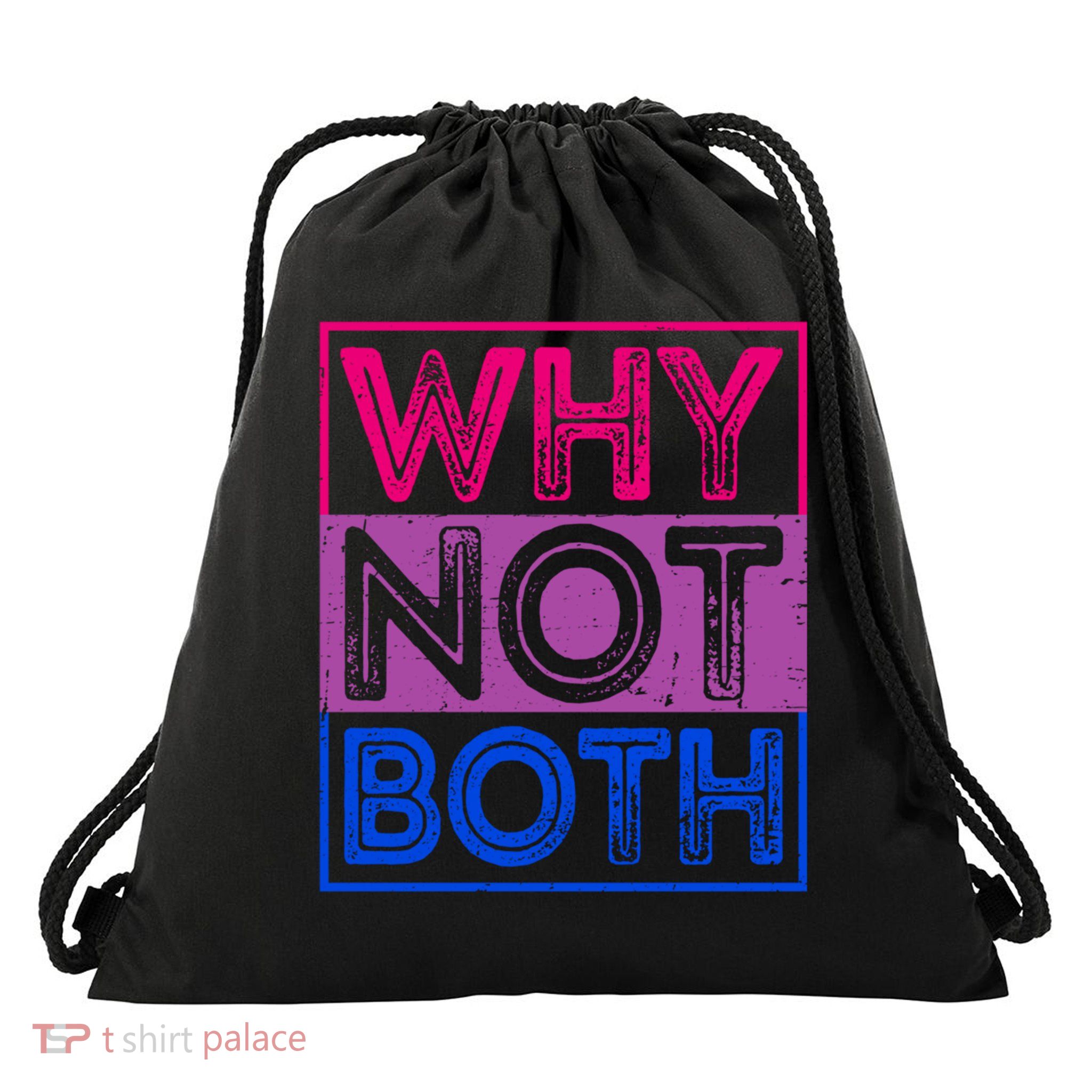 Lgbt Pride Month Bi Pride Bisexual Funny Lgbtq Support Cute Gift Drawstring Bag