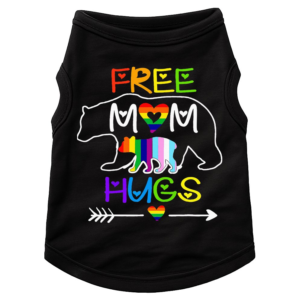 Lgbtq Pride Mama Bear Free Mom Hugs Pride Doggie Tank