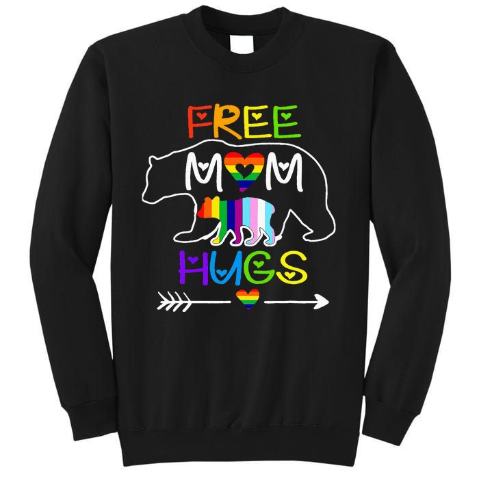 Lgbtq Pride Mama Bear Free Mom Hugs Pride Sweatshirt