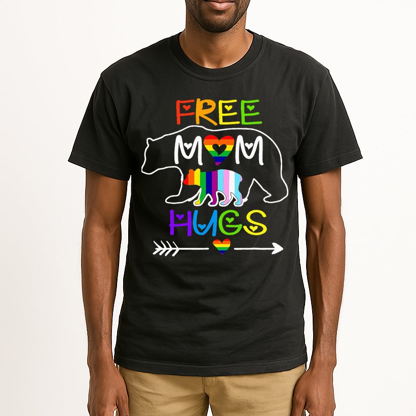 Lgbtq Pride Mama Bear Free Mom Hugs Pride Tall T-Shirt