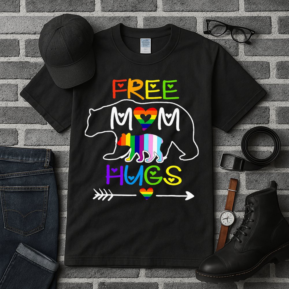 Lgbtq Pride Mama Bear Free Mom Hugs Pride Tall T-Shirt