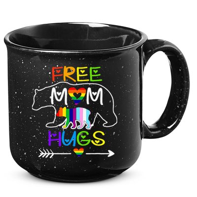 Lgbtq Pride Mama Bear Free Mom Hugs Pride 15oz Campfire Ceramic Mug