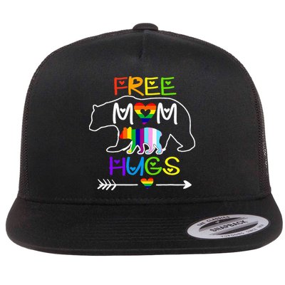 Lgbtq Pride Mama Bear Free Mom Hugs Pride Flatbill Hat