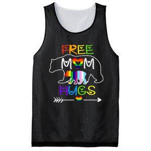 Lgbtq Pride Mama Bear Free Mom Hugs Pride Mesh Reversible Basketball Jersey Tank