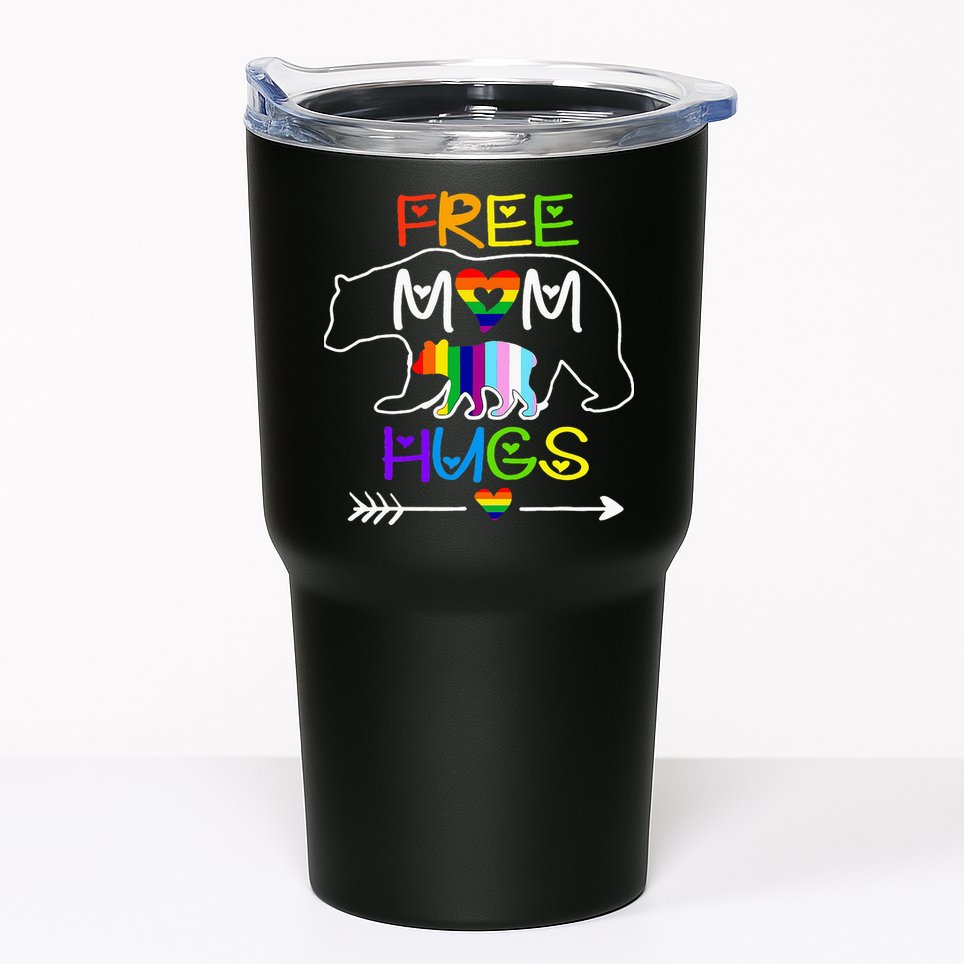 Lgbtq Pride Mama Bear Free Mom Hugs Pride Tumbler