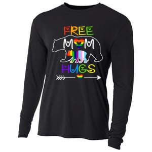 Lgbtq Pride Mama Bear Free Mom Hugs Pride Cooling Performance Long Sleeve Crew