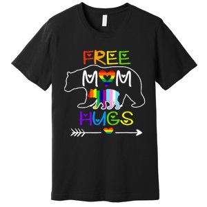 Lgbtq Pride Mama Bear Free Mom Hugs Pride Premium T-Shirt