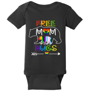 Lgbtq Pride Mama Bear Free Mom Hugs Pride Baby Bodysuit